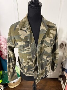 Garage Olive Green Utility Jacket